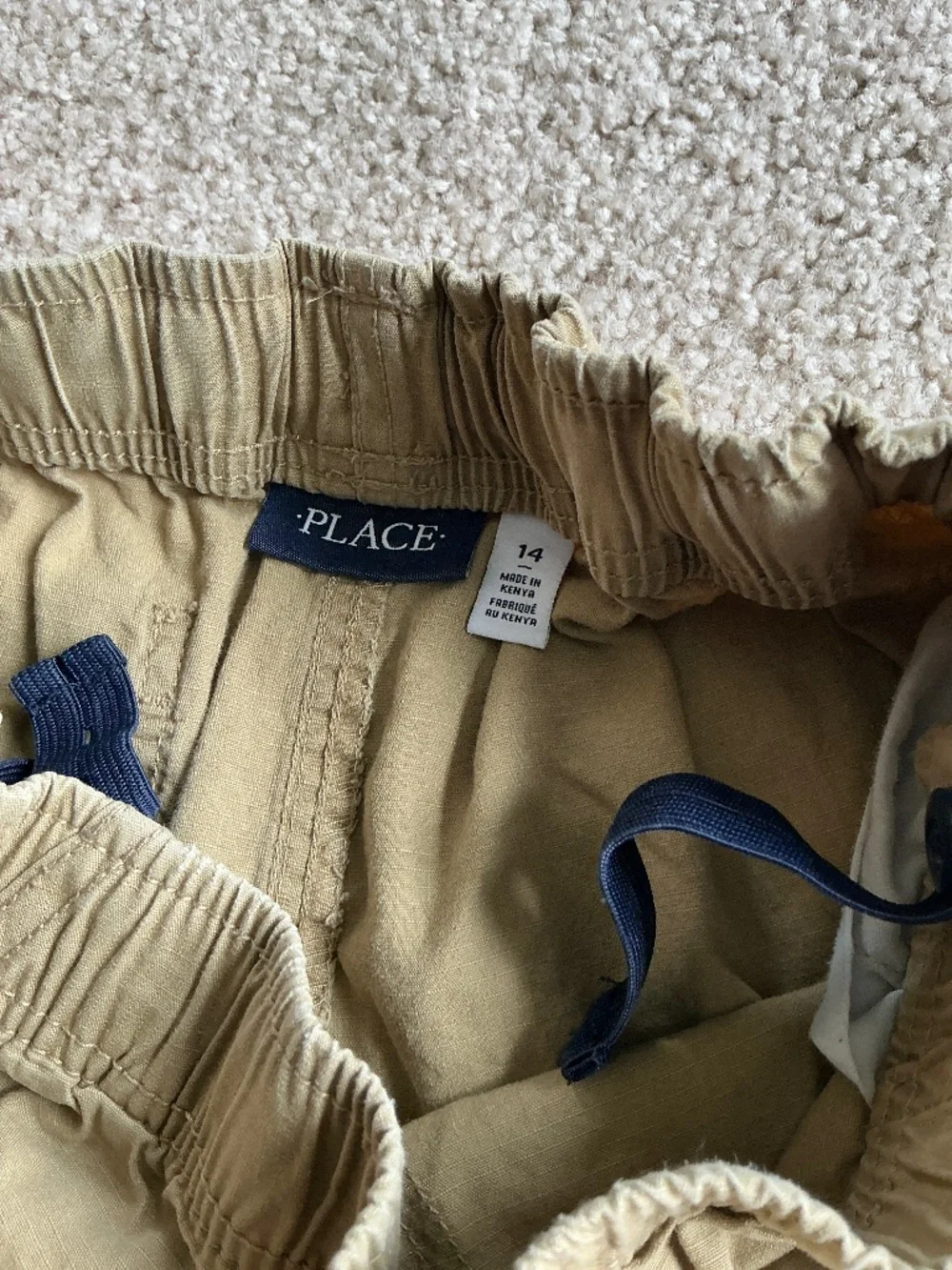 The Children’s Place Boys Size 14 Khaki Pants Adjustable Waist